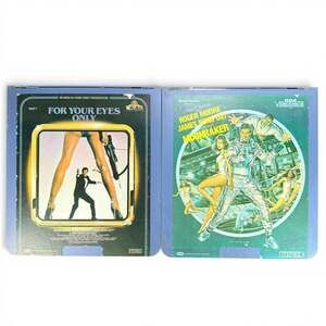 RCA SelectaVision CED Videodiscs James Bond Moonraker and For Your Eyes Only